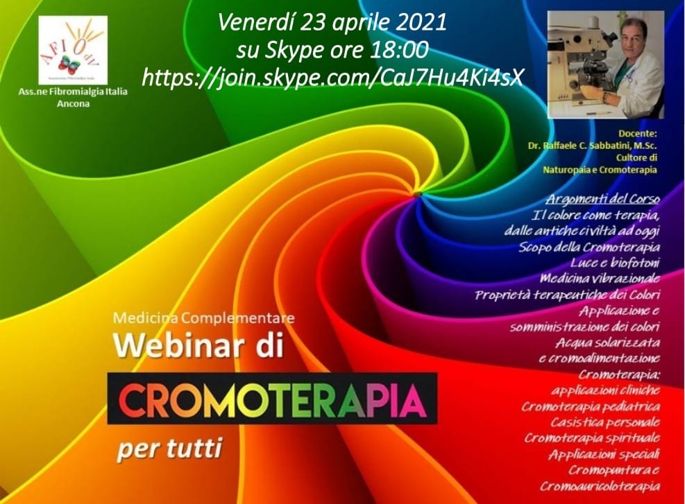 Webinar di CROMOTERAPIA