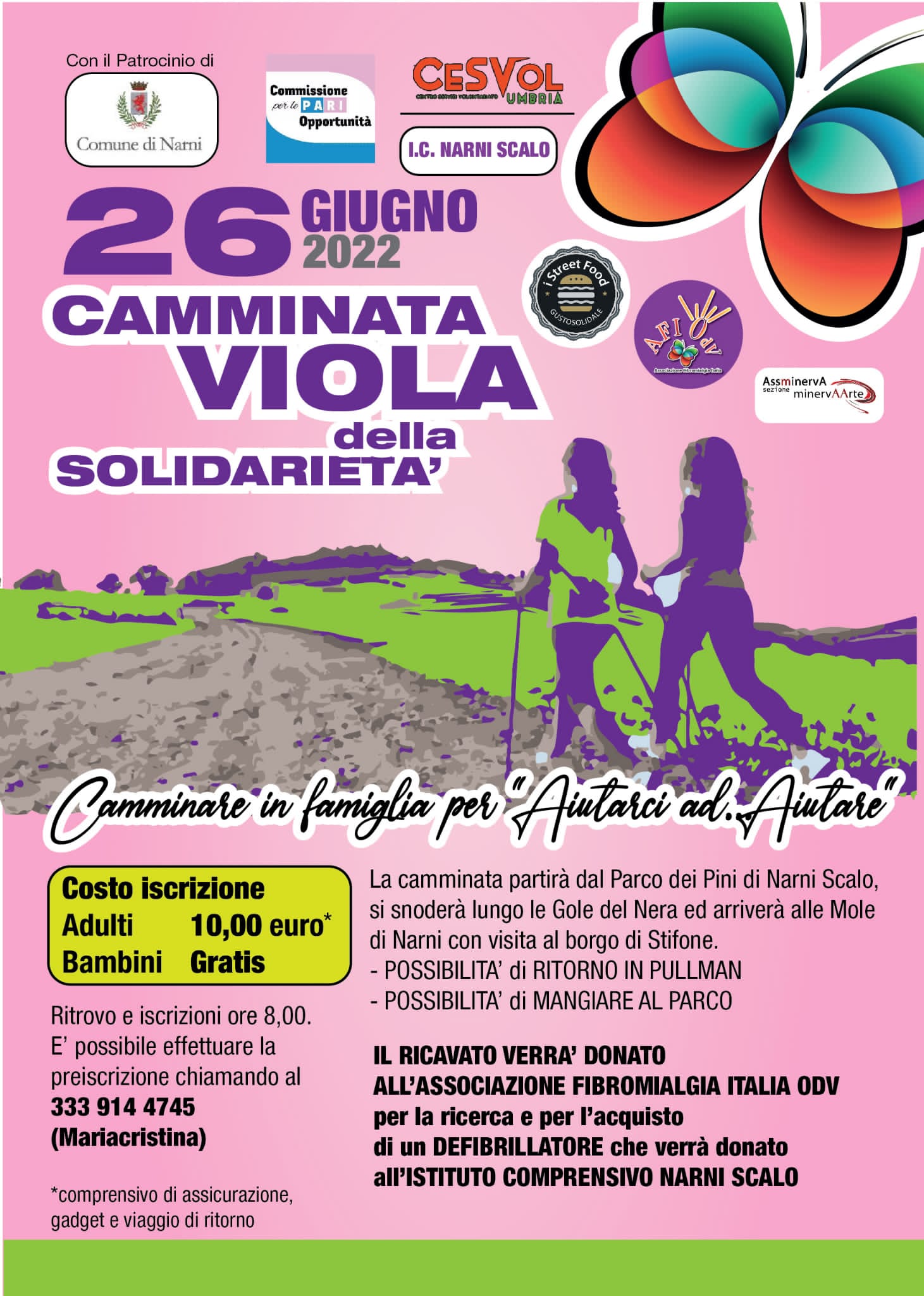 ……. 26 Giugno 2022 ……. “Camminata Viola della Solidarietà”